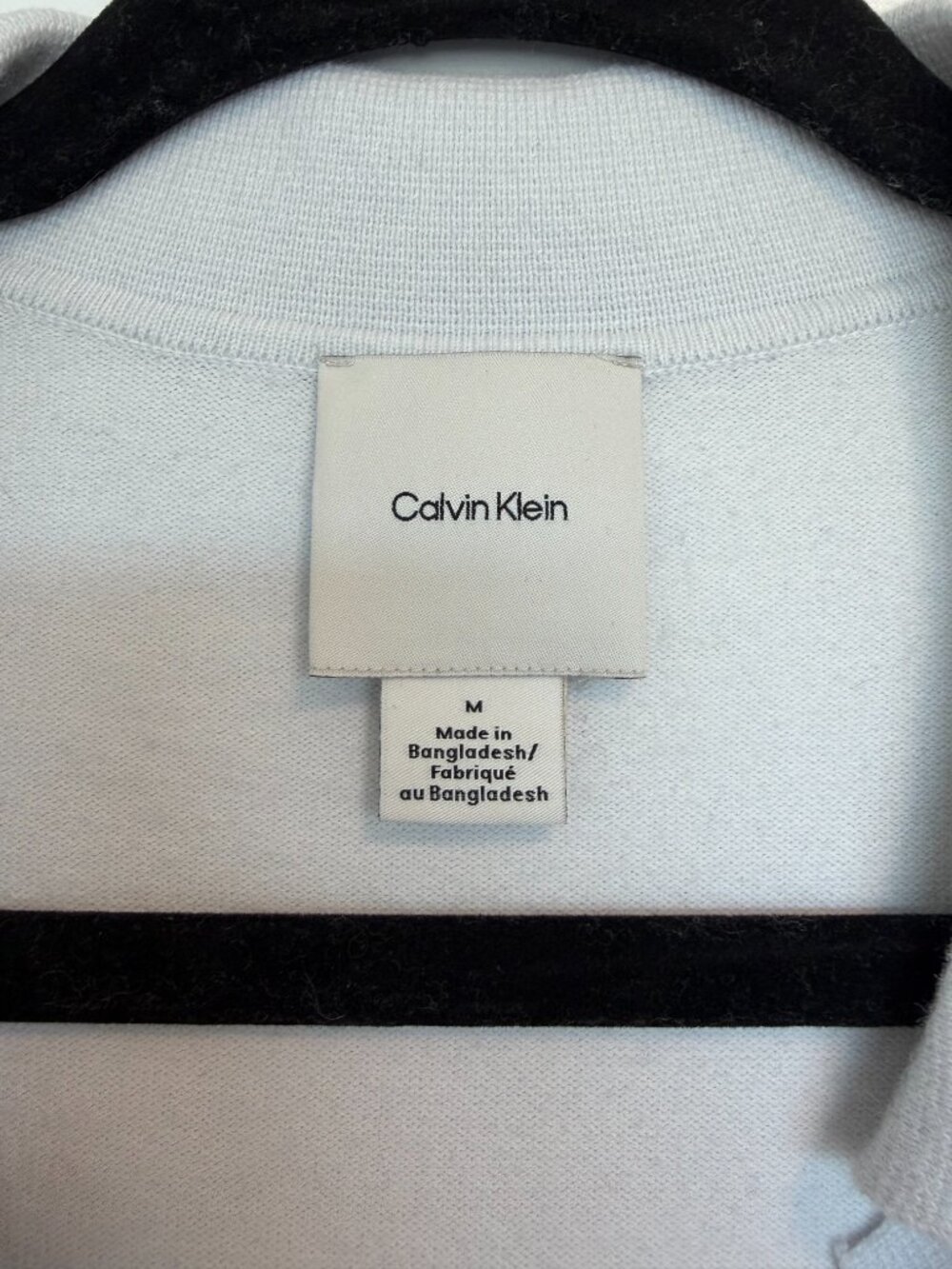 Calvin Klein White Knit Polo - Picture 4 of 8